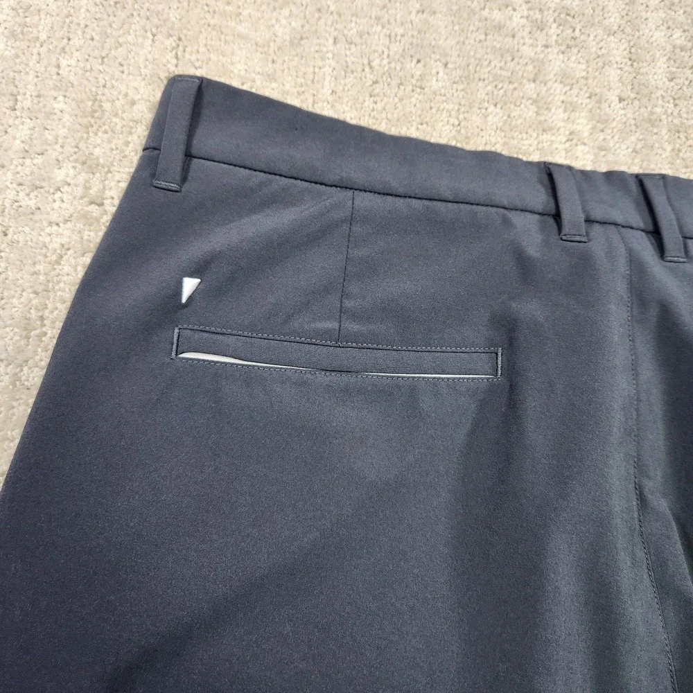 Primo Golf Jogger Pants Men 36 Tall Golf Chino Slim Fit Ankle Zip Gray Woven